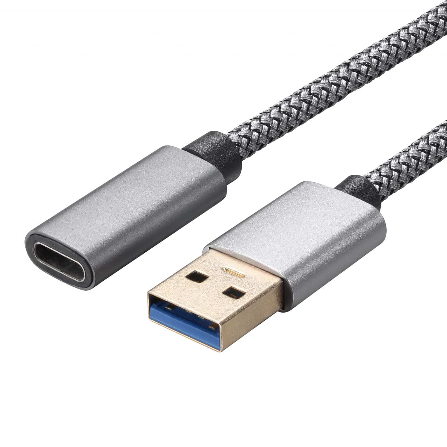 USB Male To USB C Female Cable OEM USB C Cable Manufacturer Wandkey