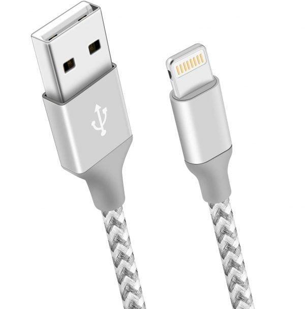 iphone charger cable Nylon Braided Lightning to USB Cable Power Fast Charging Data Sync Transfer Cord