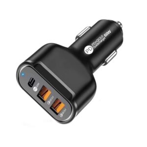 56W 3 Port Car Charger QC 3.0 car adapter factory supplier